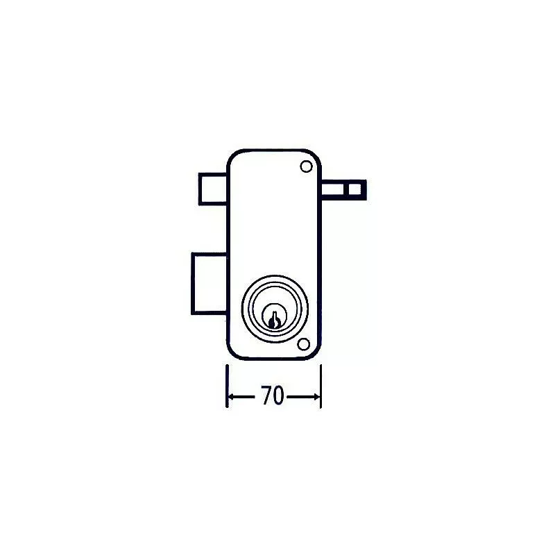 MCM - cerradura sobreponer 2556 apr 70 iz barato