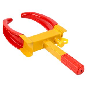 Maletero Inmovilizador Antirrobo de acero Garra de aparcamiento Garra de rueda Garra de neumático vp - amarillo - Hengda barato