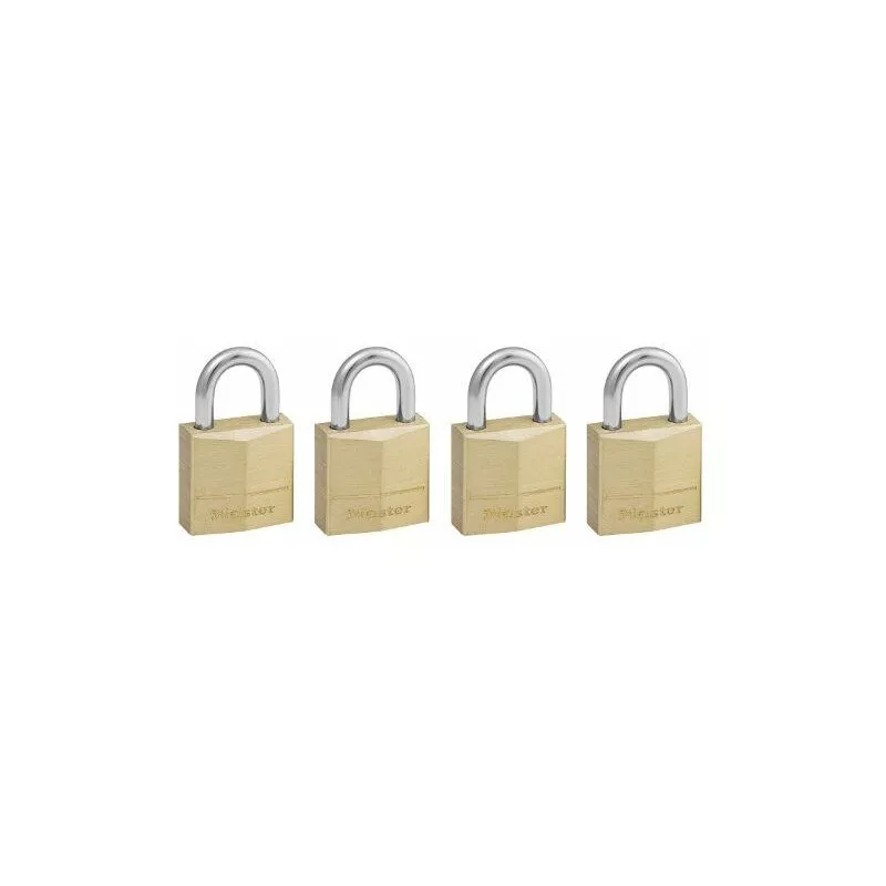 Master Lock - 120EURQNOP - Juego de 4 candados de latón (20 mm) barato