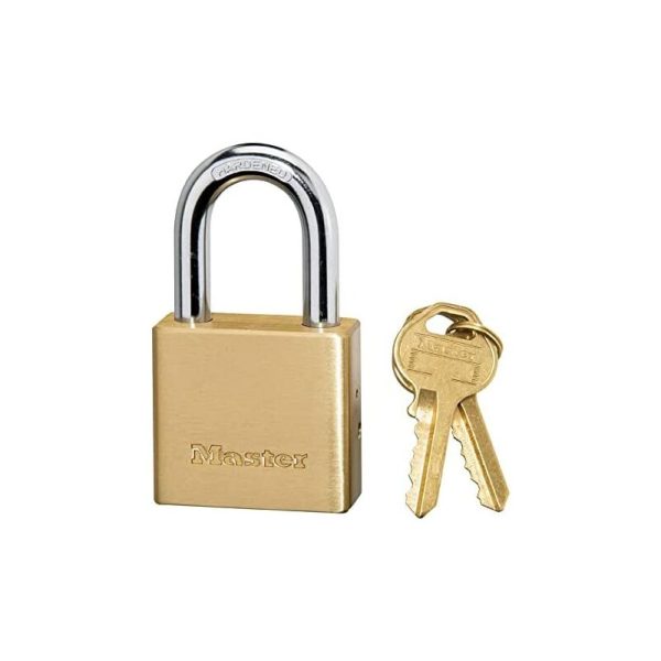 Master Lock - 575EURD Candado de latón macizo con llaves ideal para proteger protones