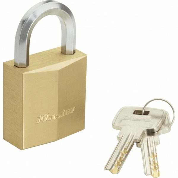 Master Lock - Candado con llave de latón