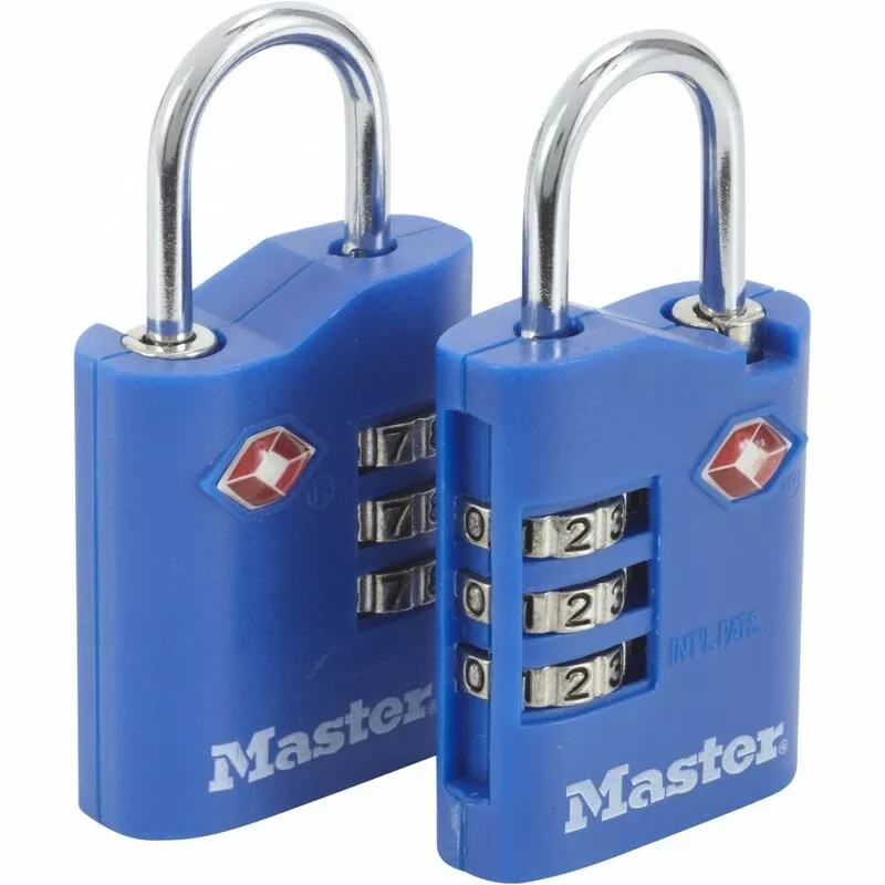 Master Lock - Juego de 2 candados de combinación zinc