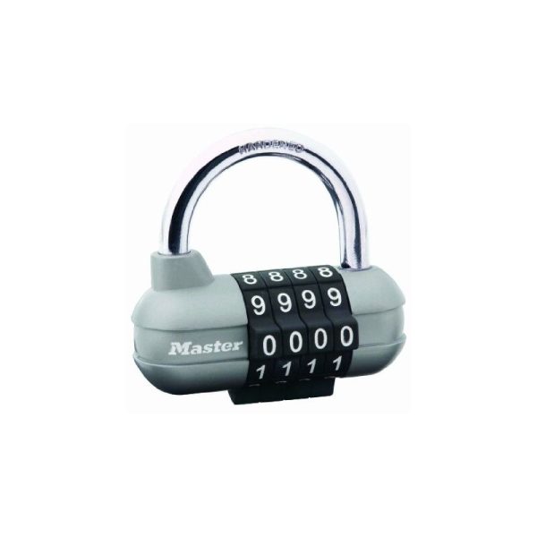 Master Lock - candado programa combinado 4 dígitos gris 59 mm barato