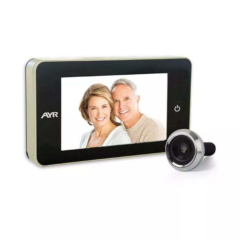 Mirilla Digital 754 Con Pantalla De 4 y Funcion Easy Touch Cromo Brillo AYR barato