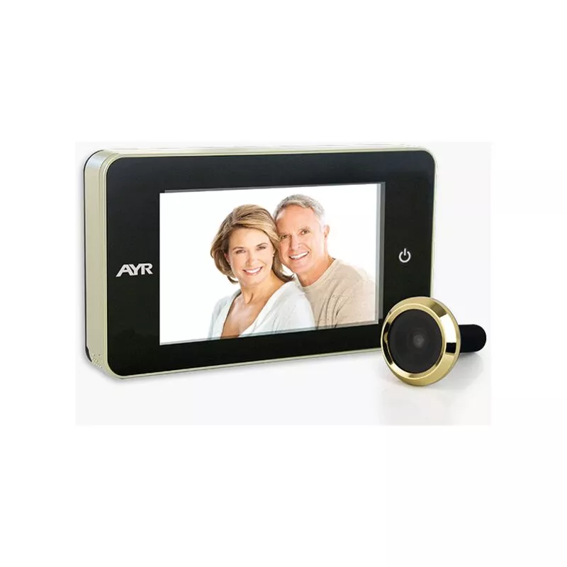 Mirilla Digital 754 Con Pantalla De 4 y Funcion Easy Touch Laton Brillo AYR barato