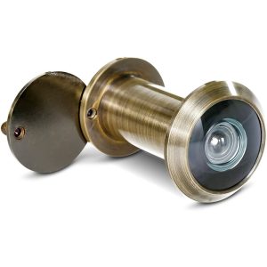 Mirilla Puerta con Cubierta de Privacidad Visor de Puerta de Seguridad de 200 Grados Ø16mm para Hogar Oficina Hotel - Bronce barato