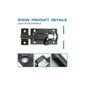 Modou - dopa 1 pestillo de acero inoxidable de 2.0 in con tornillos para sujetar puertas interiores de dormitorio