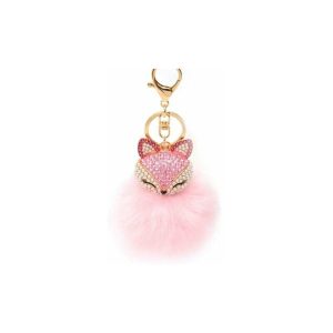 Modou - mdnvn Rhinestone Charm Fox Borla Llavero lmly barato