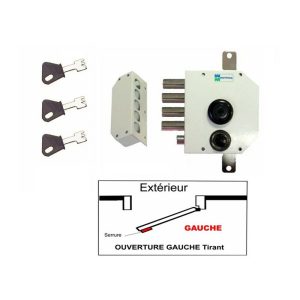 Mottura - Cerradura de 3 puntos 630 A2P1 estrella blanca 3 llaves Izquierda - Sin barra - 3 Clés barato