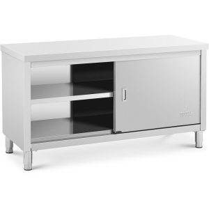 Mueble Neutro Para Cocina Armario Bajo De Hostelería Acero Inoxidable 150x60 cm - Plateado barato