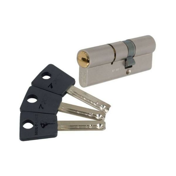 Mul-T-Lock - Cylindre 2 entrées 7 x 7 Varié Nickelé 35x35 mm barato