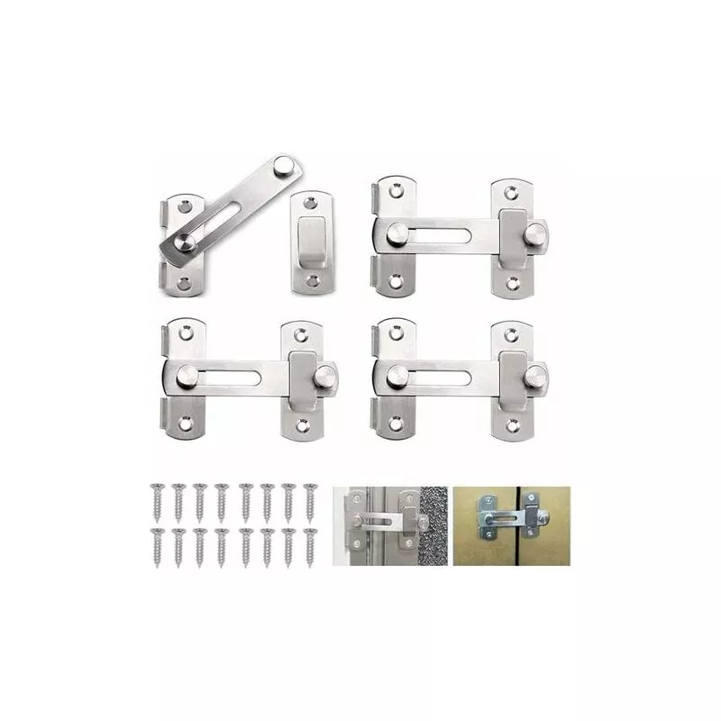 Nsvzh Heavy Duty Hasp Pestillo Cerradura para puerta corredera Pestillo con bisagras Pestillo de seguridad Pestillo para puerta Pestillo deslizante barato