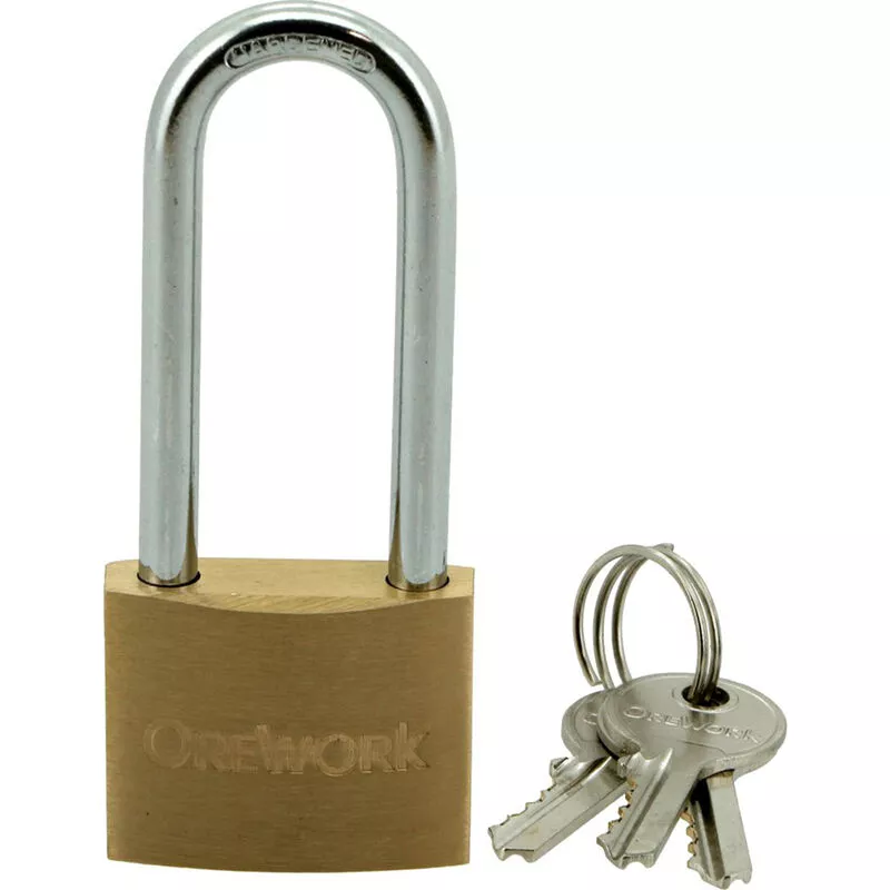 Orework - Candado latón de arco largo - 32 mm - Blíster barato