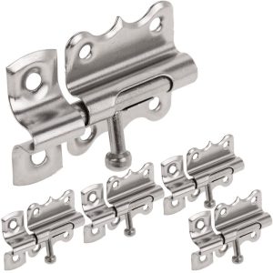Pack de 5 unidades pasador cerrojo para puertas color cromado de 30 mm - Primematik barato