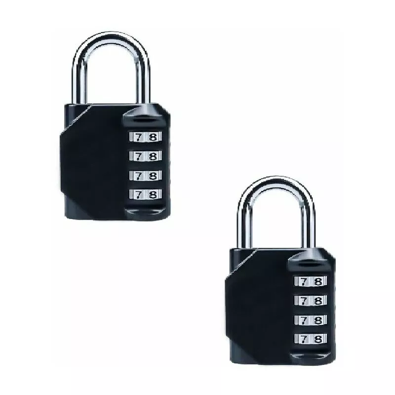 Paquete de 2] Candado con combinación de 4 dígitos