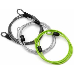 Paquete de 3 candados de cable con hebilla de seguridad para viajes al aire libre