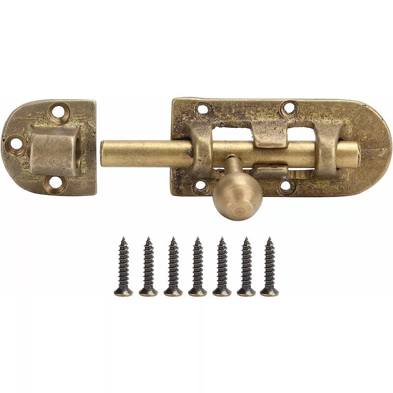 Pestillo de puerta de latón Vintage