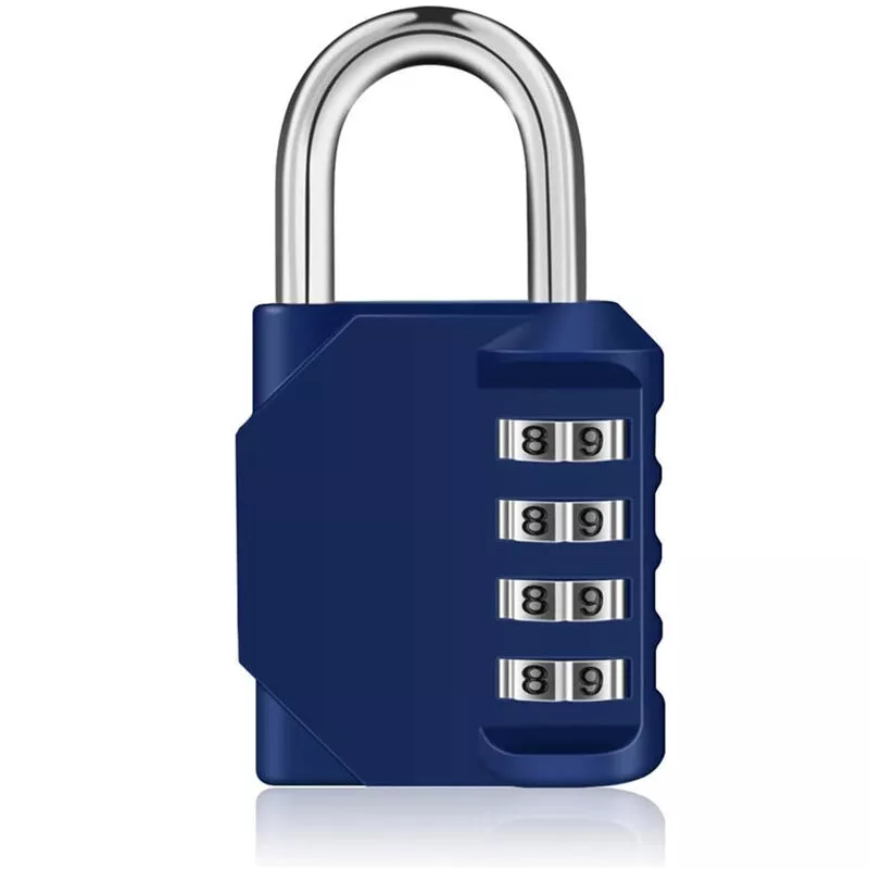 Petites Ecrevisses - Candado Combinacion de 4 Dígitos Cerradura con Código Numérico Candado Taquilla para Gimnasio Maleta de Equipaje Cerca - Azul barato