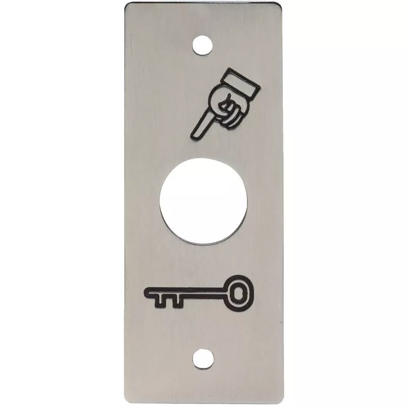 Placa de acero inoxidable grabada símbolo de llave diámetro 19MM Sewosy PBP193 barato