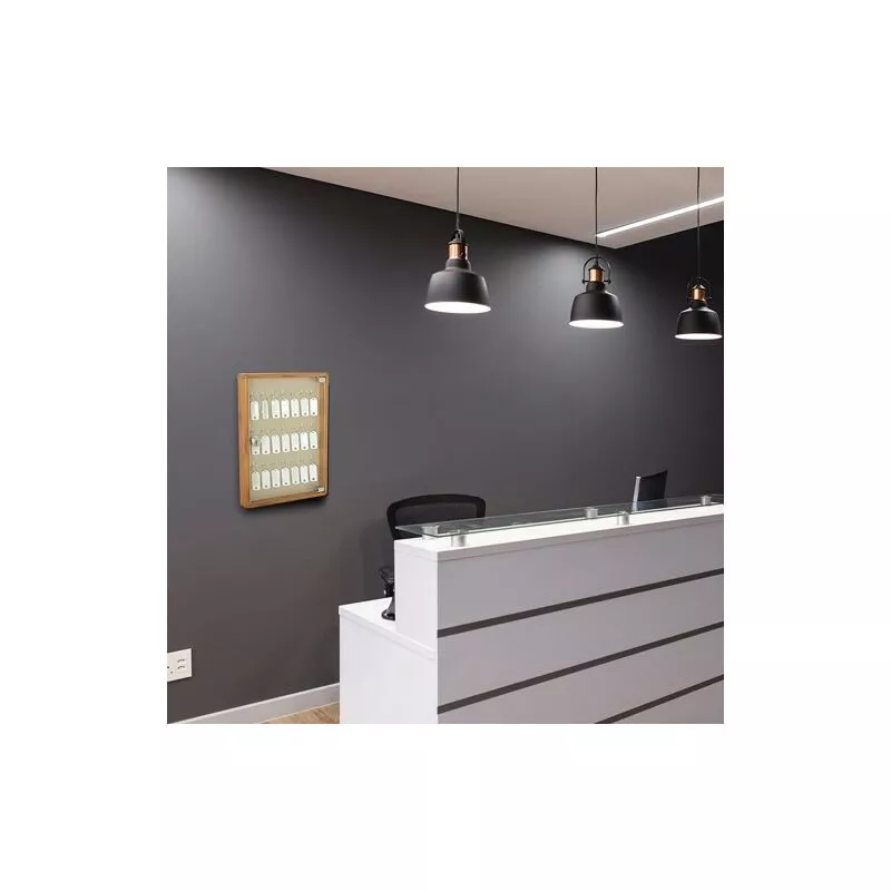 Portallaves aluminio madera clara 21 llaves BTV barato