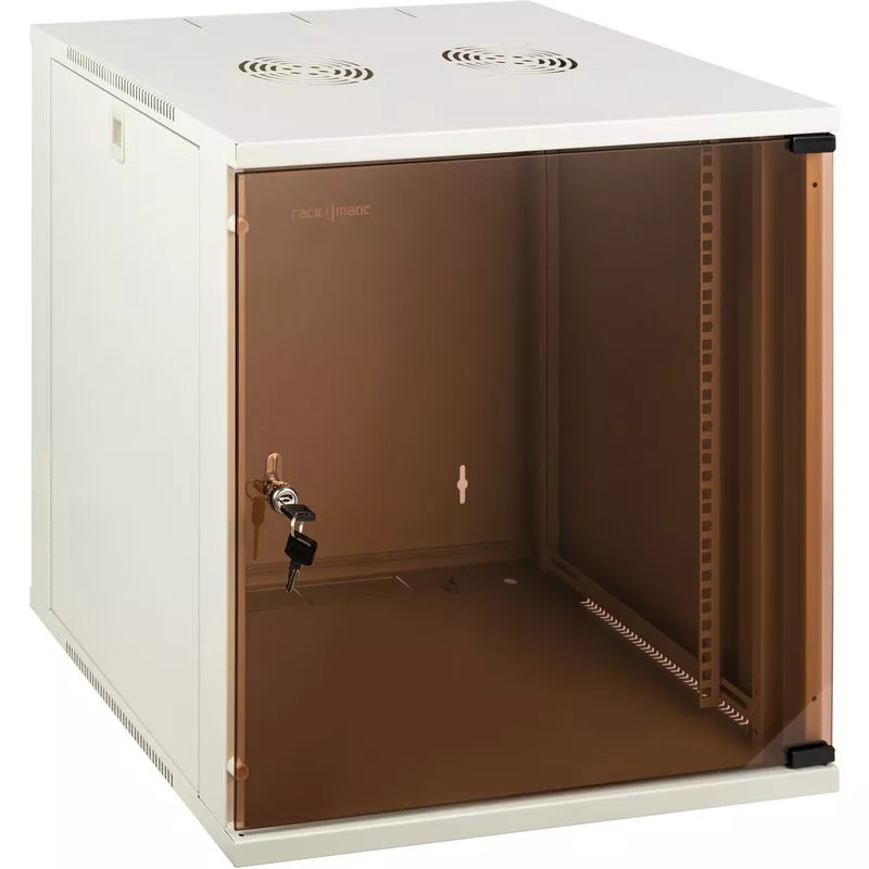 RackMatic - Armario rack 19 mural de 12U blanco SOHOrack 540x450x584 mm barato