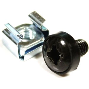 Rackmatic - Tornillos M6 para Rack 19 20-pack de color negro barato