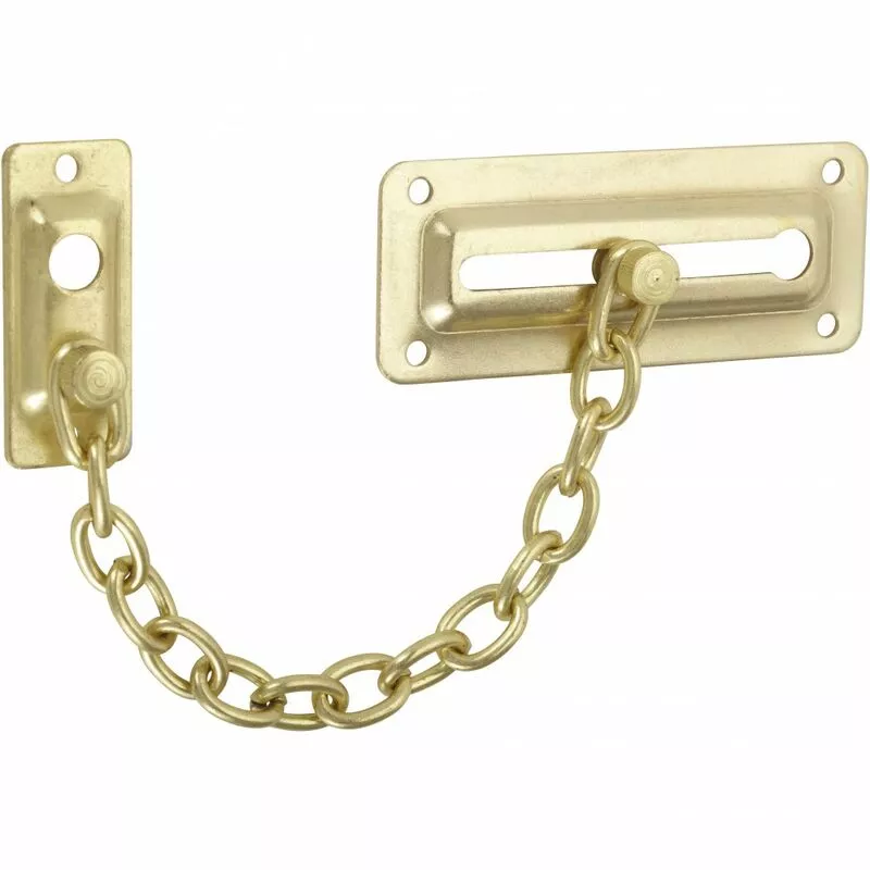 Retén de puerta de acero dorado