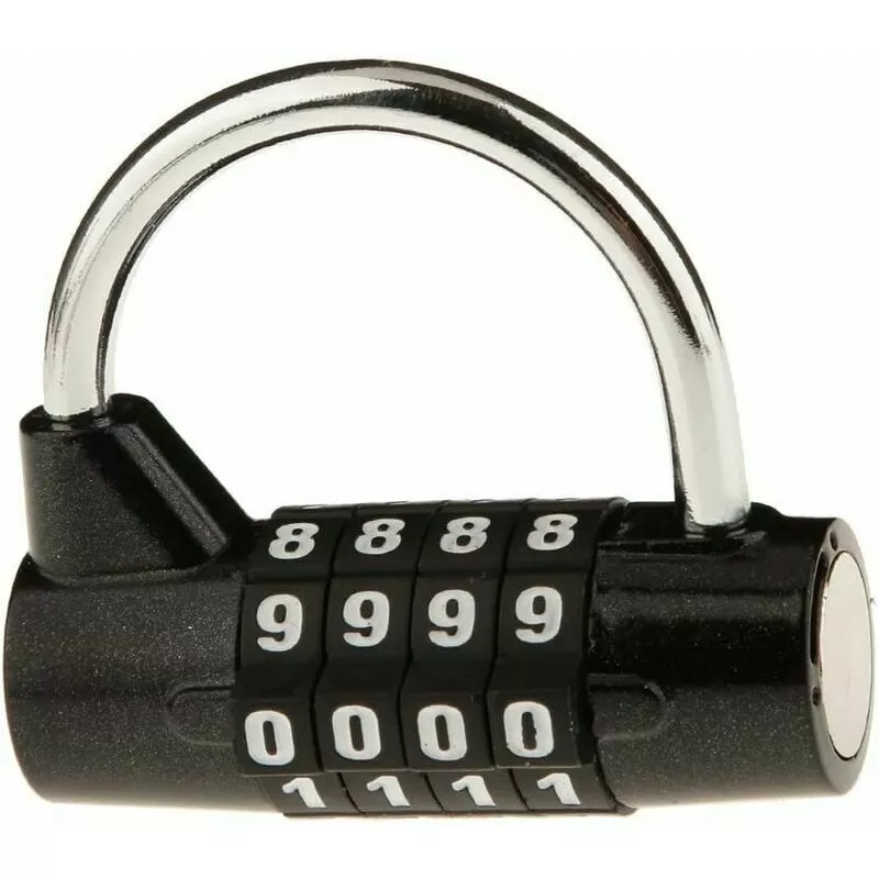 Soleil - Candado de seguridad Candado Maleta Equipaje Combinación de casillero de viaje - Negro