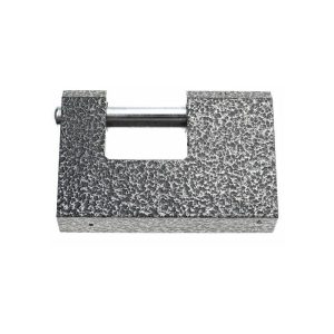 Soleil - Candado ultrarresistente GU.B/bon para exteriores - Candado grande de acero endurecido sólido de una pieza - Protege puertas de garajes