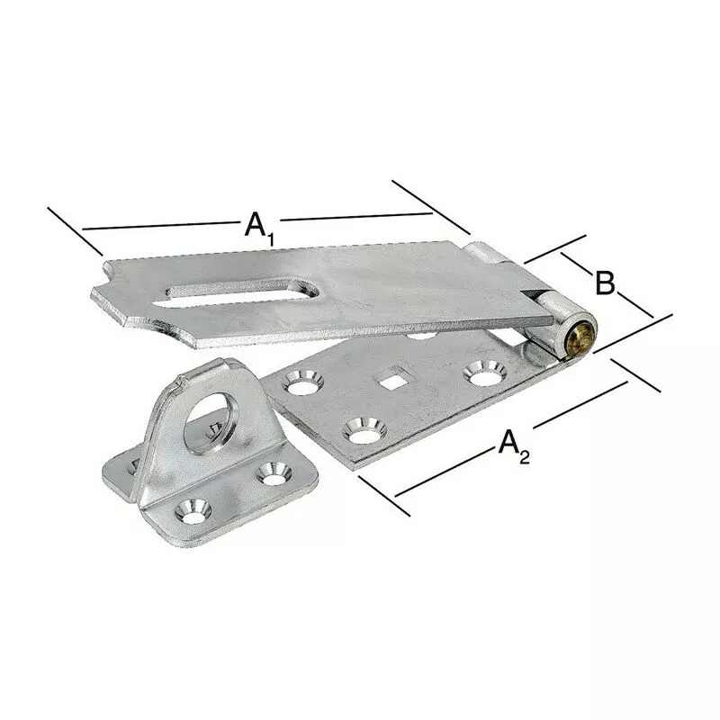Soporte de seguridad L.105mm H.35mm STA azul galvanizado VORMANN (Por 10) barato