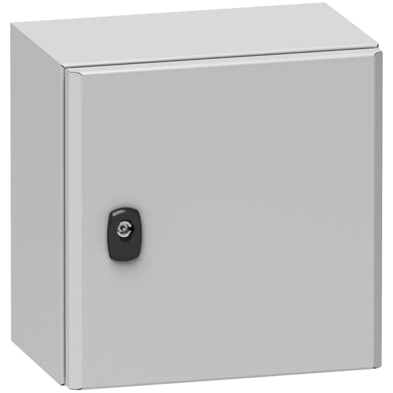 Spacial S3D plain door w/o mount.plate. H600xW400xD200 IP66 IK10 RAL7035. - NSYS3D6420 barato