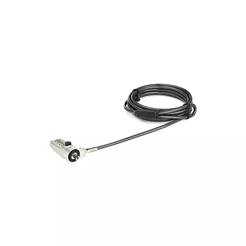 Startech.com cable de 2m de acero de seguridad para ordenador portátil - con candado de combinación de 4 dígitos para ranura de tipo wedge - cable de barato