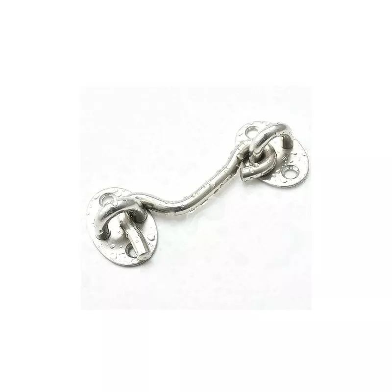 Storm Hooks Paquete de 2 Ganchos de cabina Sólido Grueso Acero inoxidable Heavy Duty Ojal Pestillo Puerta oscilante Soporte Reemplazo Jardín Puerta barato
