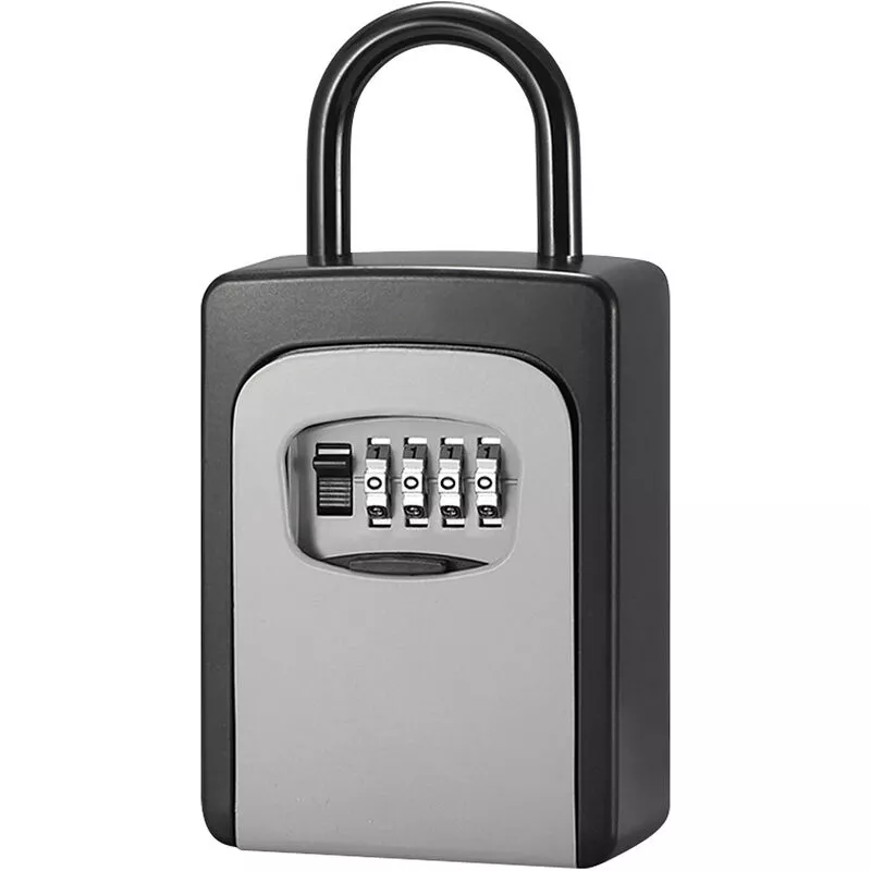Tancyco - Caja de seguridad para llaves con cubierta antipolvo No es necesario instalar una contraseña de combinación de 4 dígitos Caja de barato