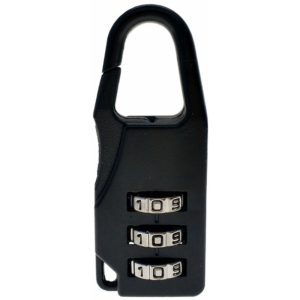 Tancyco - Candado de combinación de contraseña de código numérico de 3 dígitos Candado de seguridad de viaje (negro) barato