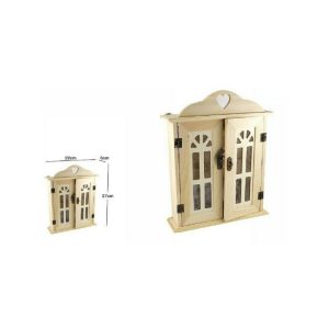 Teclado de madera Madera 6 ganchos cuelgan paredes pared para decoupage barato