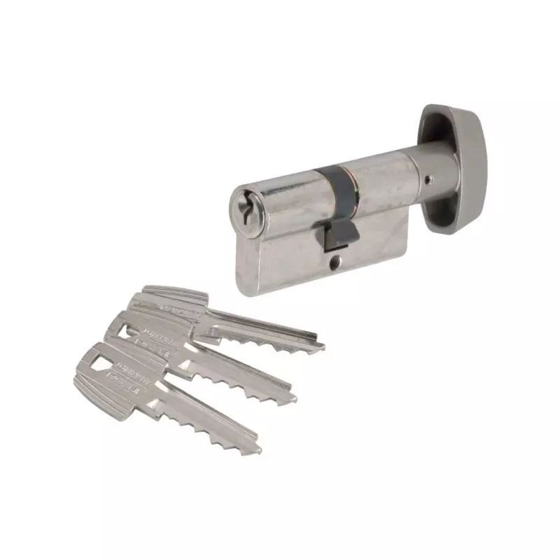 Tesa - Cilindro de pomo niquelado TE5 90mm - B45x45mm - 503B4545N barato