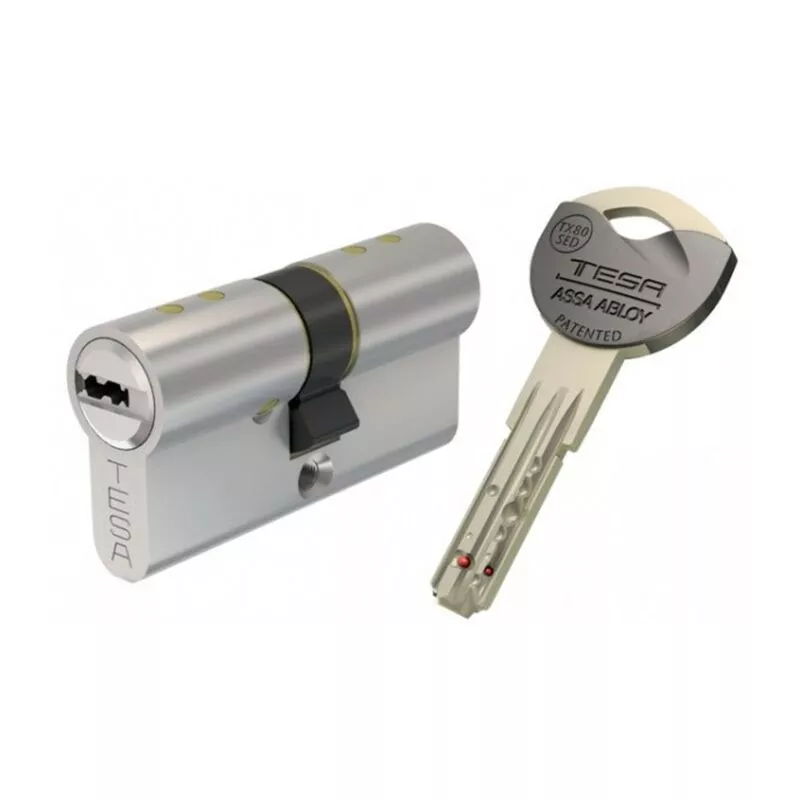 Tesa - Cilindro de seguridad TK6 3 llaves niquelado 40X40 - AK6354040N barato