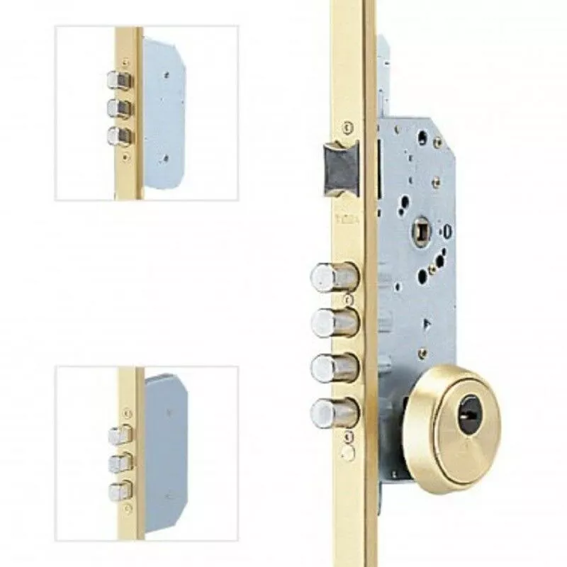 Tesa - cerradura seg.bulones 3P TLB3566LE cerradero 40mm