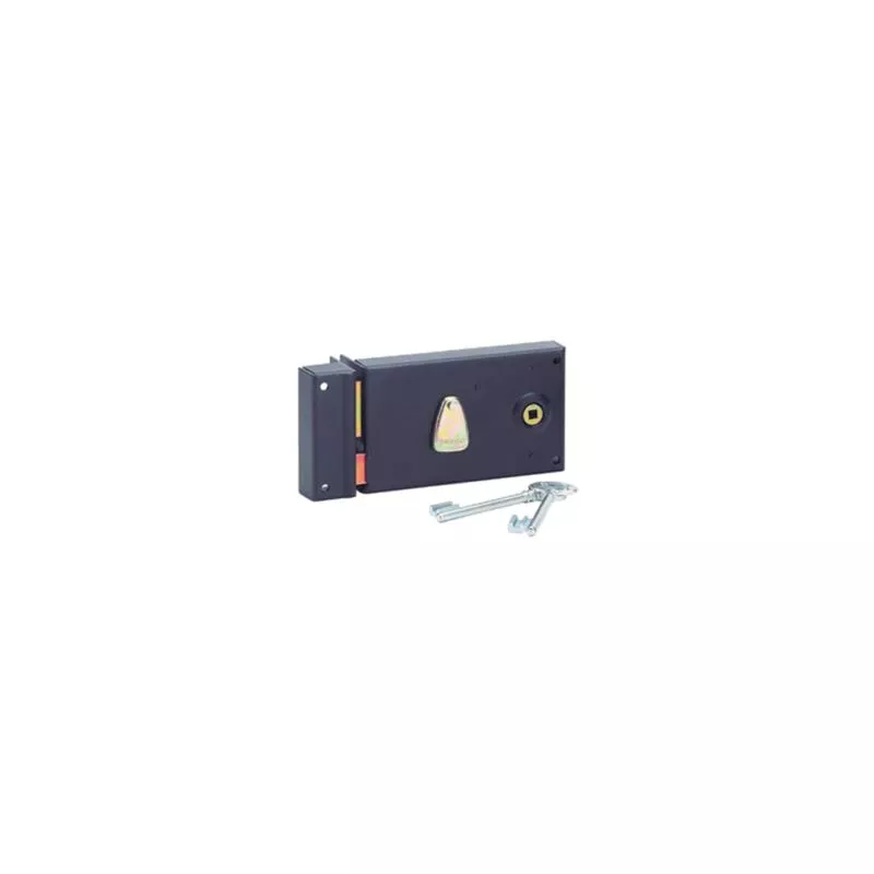 Thirard - Cerradura horizontal epoxi negra 140x85 mm con pestillo - Izquierda - 000121 barato