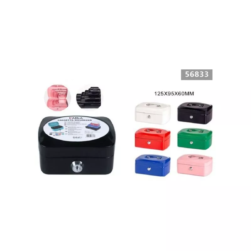 Trade Shop Traesio - Cassette Cassette Safe Safety Metal of Metal Keys 125x95x60mm 56833 barato
