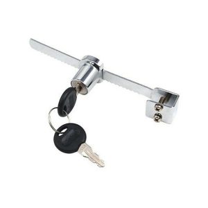 Trade Shop Traesio - Cierre para la puerta de la puerta en armarios de vidrio deslizante 2 llaves de exhibición móvil de exhibición barato