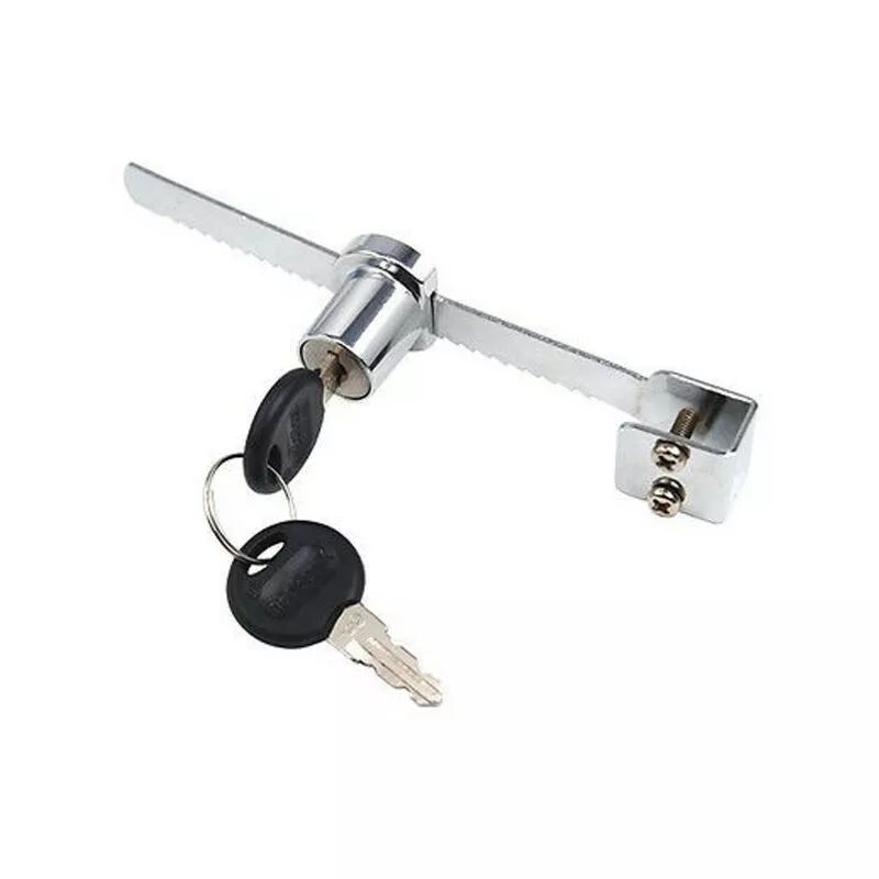 Trade Shop Traesio - Cierre para la puerta de la puerta en armarios de vidrio deslizante 2 llaves de exhibición móvil de exhibición barato