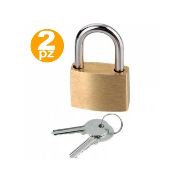 Trade Shop Traesio - Coloque 2 piezas cerrado en arco Safety Contock Cloak 2 llaves de 20 mm barato