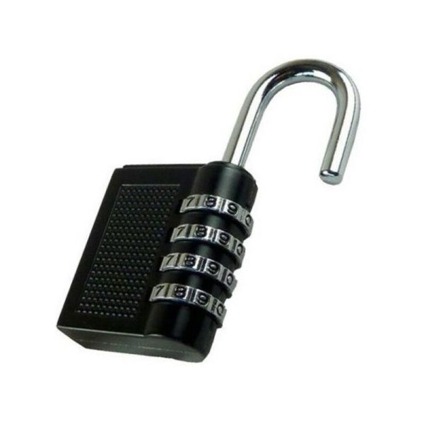 Trade Shop Traesio - Combinación Lock 4 Cures Maderas De Equipaje Gabinetes De Seguridad Barato