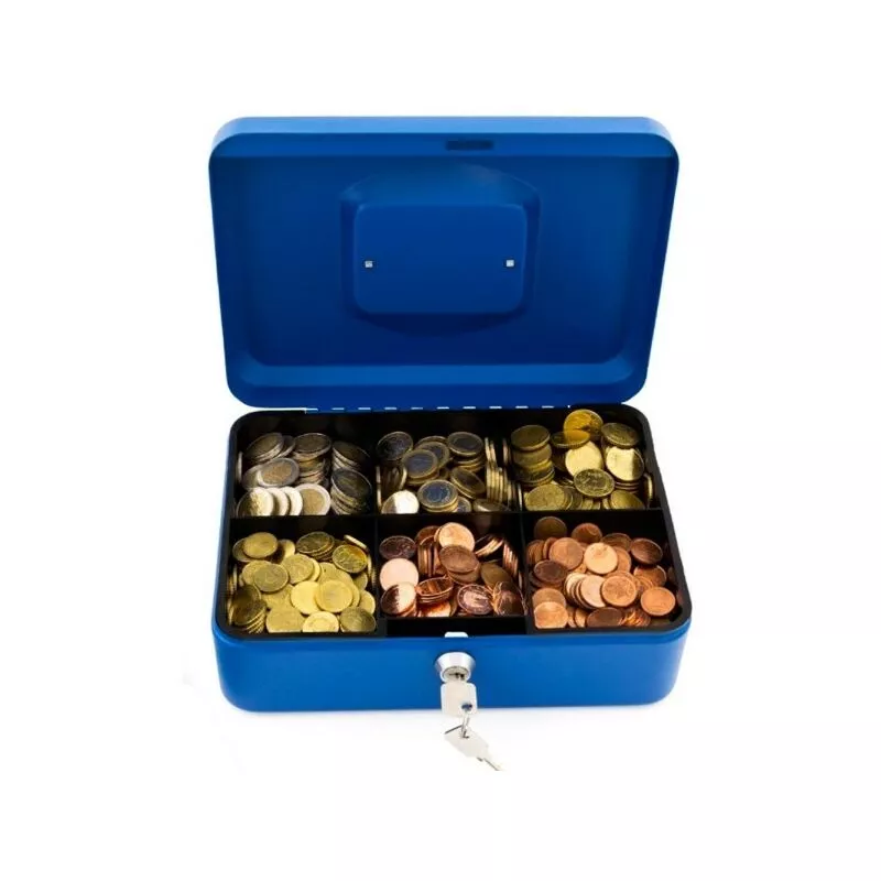 Trade Shop Traesio - Portavalor seguro con bandeja de bandeja + 2 teclas 20 x 16 cm barato