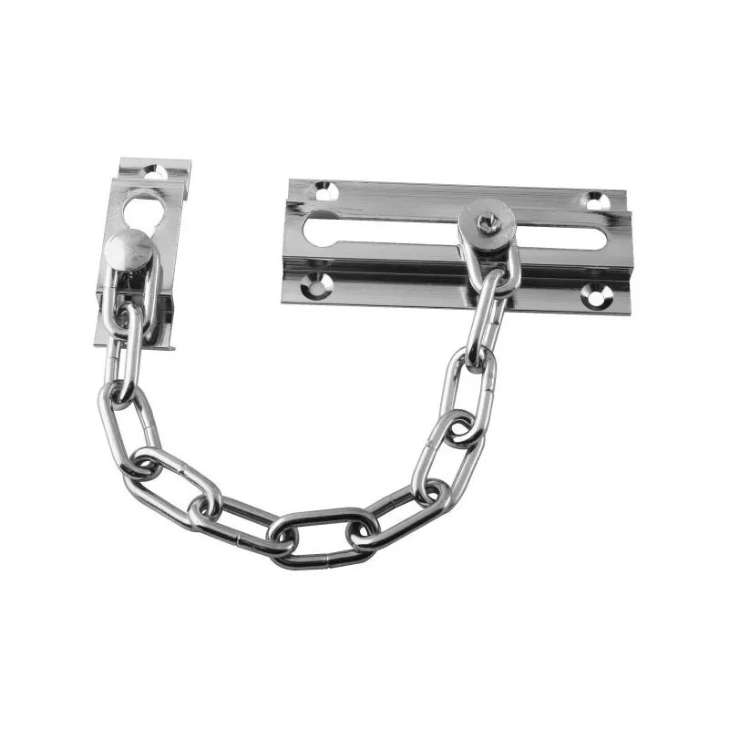 Trade Shop Traesio - Puerta blindada de la cadena de seguridad del perno de níquel barato
