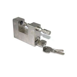 Trade Shop Traesio - Tablero de perno limpio del acero para carreras de puerta de 94 mm barato