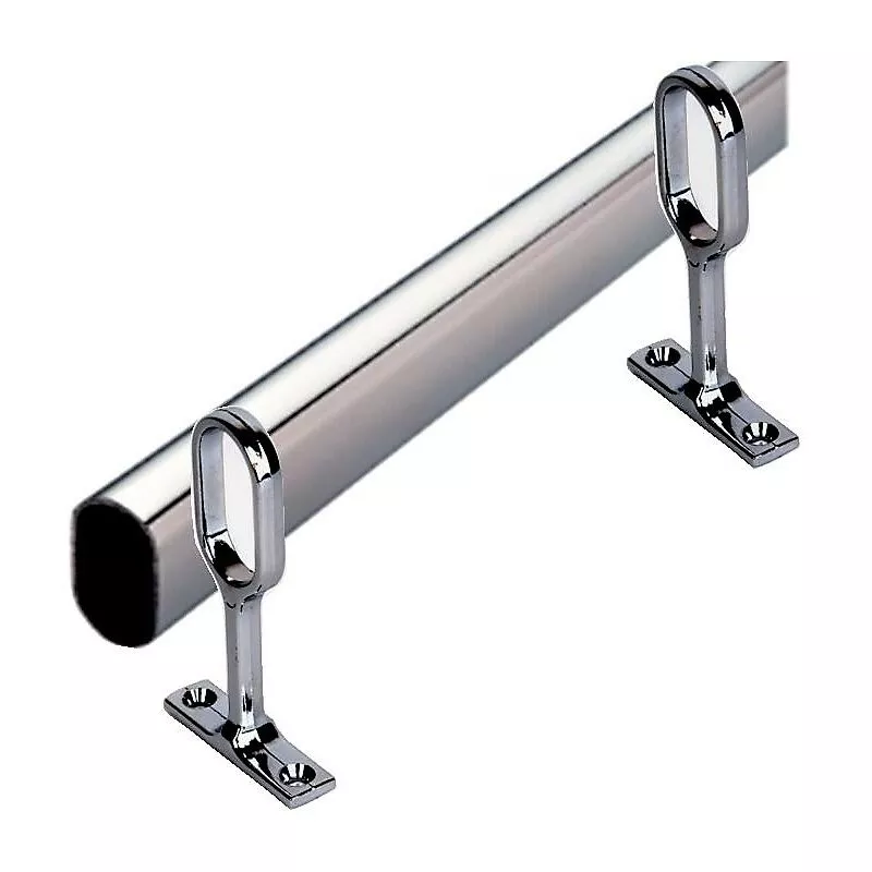 Tubo para Armario Ovalado KLOSE besser de 30 x 15 mm + 2 Soportes 1 Mètre 25 - 2 barato