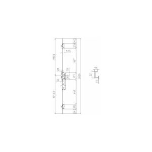Ucem - mcm cerradura 501A hl 50 3 puntos picaporte antitarjetas/bulones/gancho alto+bajo perfil u 22 barato
